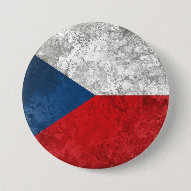 Czech Republic 3 Inch Round Button (Front)
