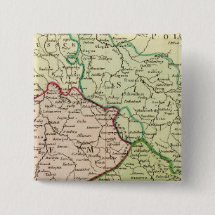 Czech Republic and Poland 2 Inch Square Button