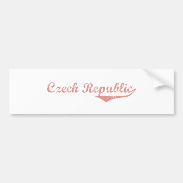 Czech Republic Bumper Sticker (Front)