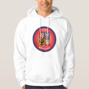 Czech Republic Coat of Arms Circle Shape Hoodie