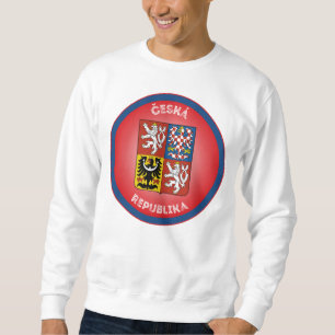 Czech Republic Coat of Arms Circle Shape  Sweatshirt