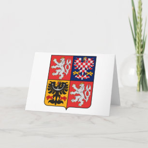 Czech Republic Coat of Arms Greeting Card
