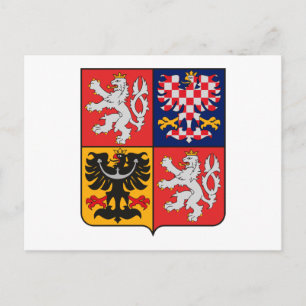 Czech Republic Coat of Arms Postcard