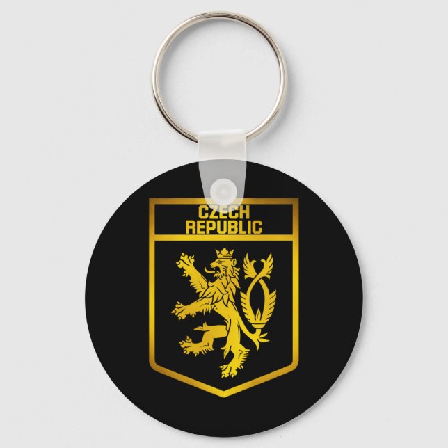 Czech Republic  Emblem Keychain (Front)