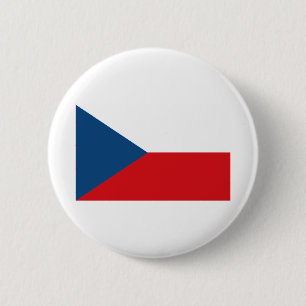 Czech Republic Flag 2 Inch Round Button