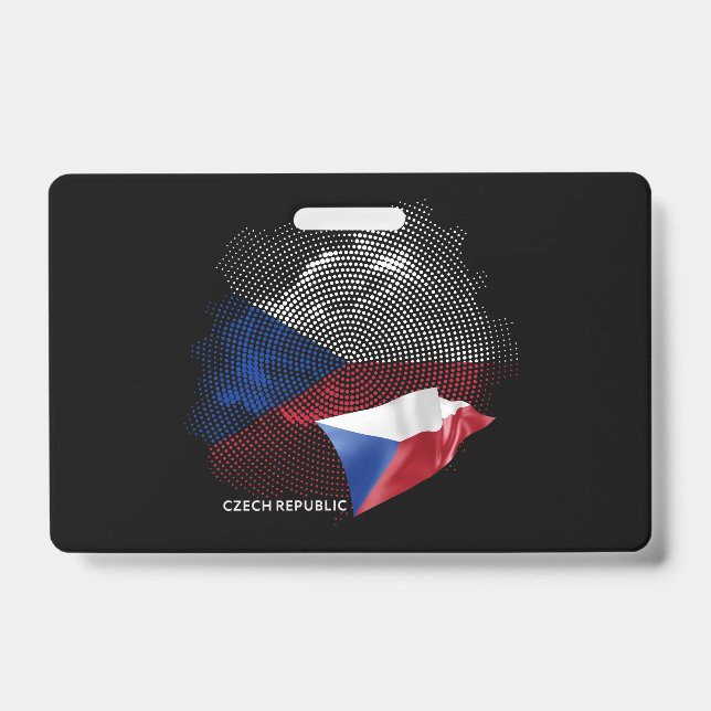 Czech Republic flag Badge (Front)