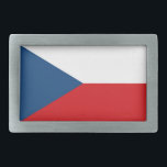 Czech Republic Flag Belt Buckle<br><div class="desc">Welcome to the flag store! Feel free to customize this to meet your needs. Have a wonderful day!</div>