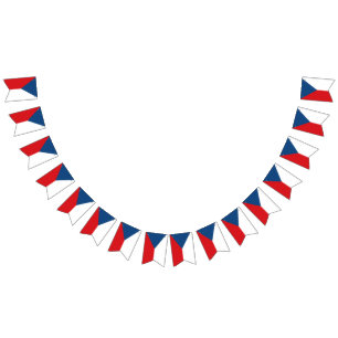 Czech Republic flag bunting banner