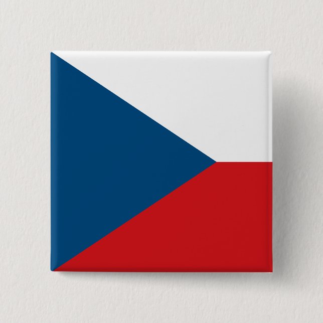 Czech Republic Flag Button (Front)
