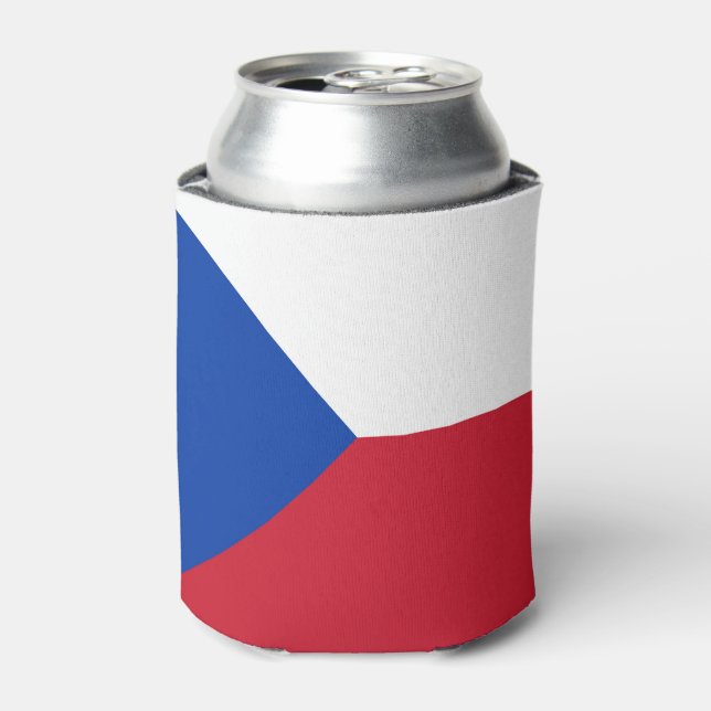 Czech Republic flag Can Cooler (Can Front)