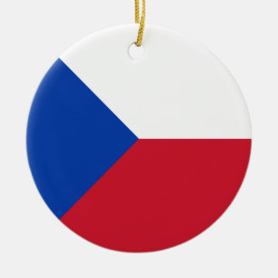 Czech Republic flag Ceramic Ornament