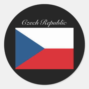 Czech Republic Flag - Ceska Republika Classic Round Sticker
