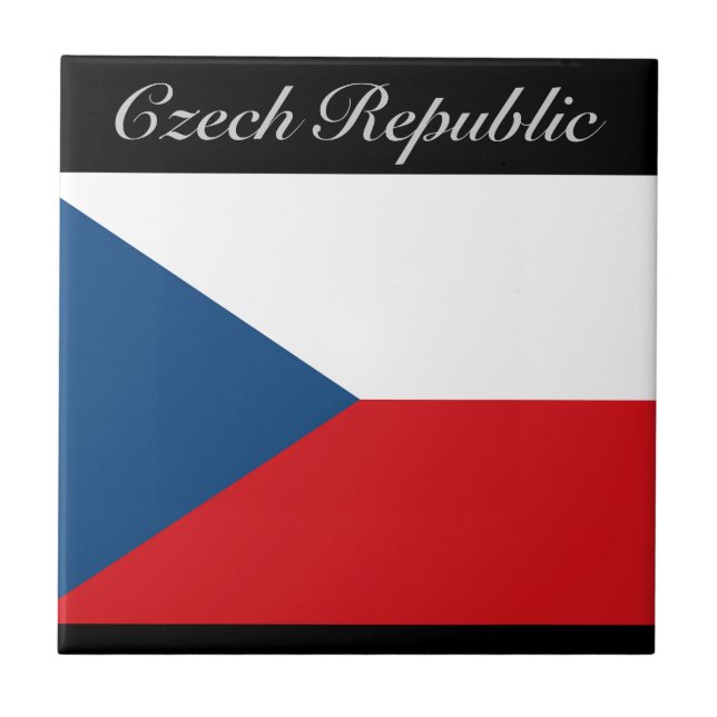 Czech Republic Flag - Ceska Republika Tile (Front)