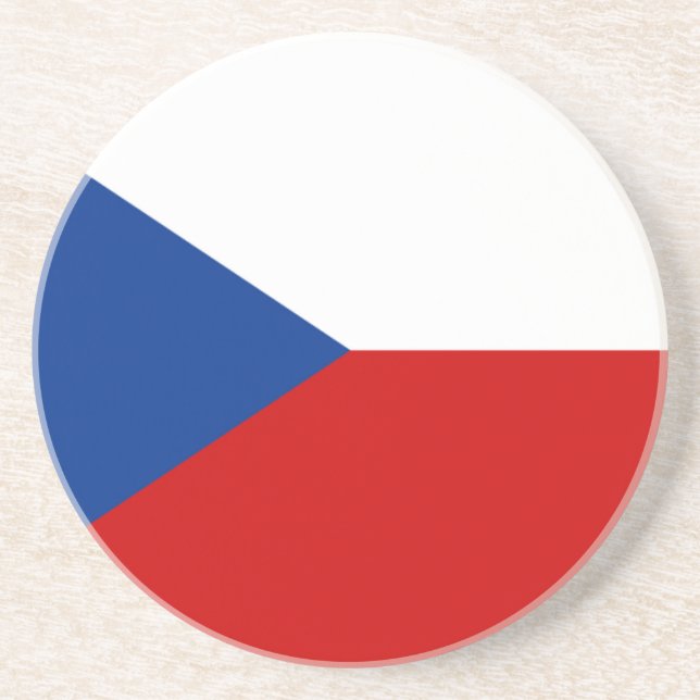 Czech Republic Flag Coaster (Front)