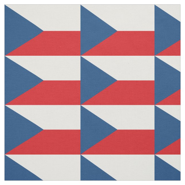 Czech Republic Flag Fabric (Swatch)