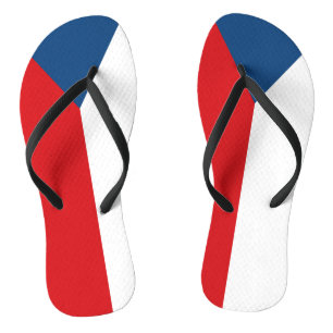 Czech Republic Flag Flip Flops