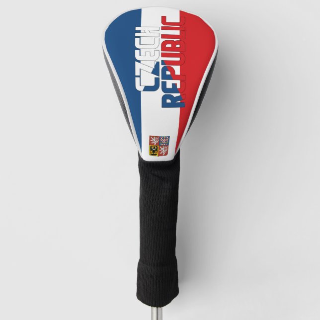 Czech Republic Flag Gorgeous Patriotic Golf Head Cover (Front)