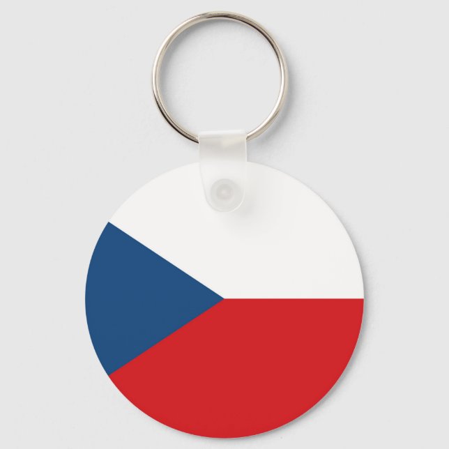 Czech Republic Flag Keychain (Front)