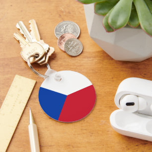 Czech Republic flag Keychain