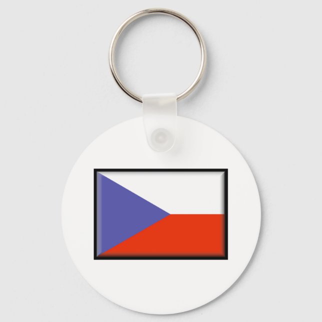 Czech Republic Flag Keychain (Front)