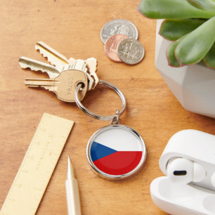 Czech Republic flag Keychain