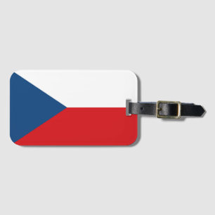 Czech Republic Flag Luggage Tag