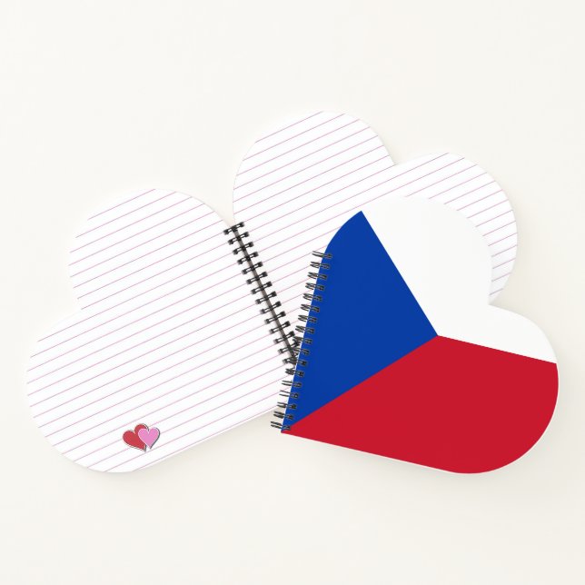Czech Republic flag Notebook (Inside)
