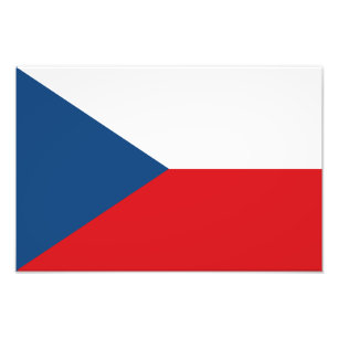 Czech Republic Flag Photo Print