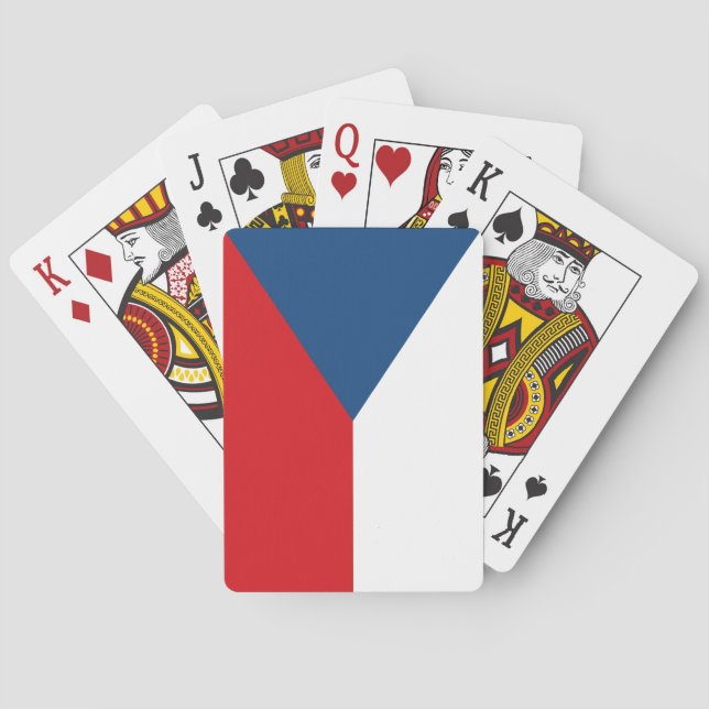 Czech Republic Flag Playing Cards (Back)