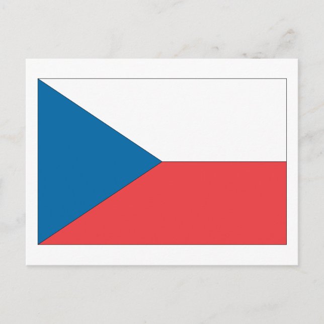 Czech Republic Flag Postcard (Front)