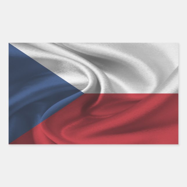 Czech Republic Flag Sticker (Front)