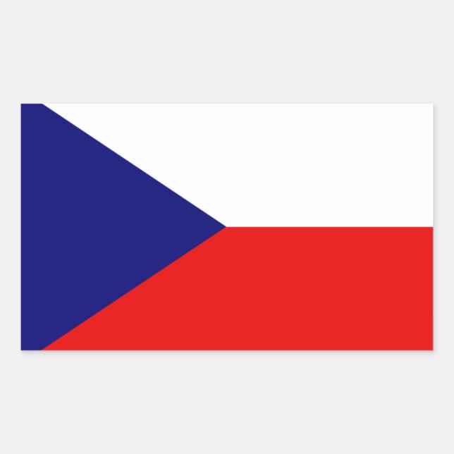 Czech Republic flag Sticker (Front)
