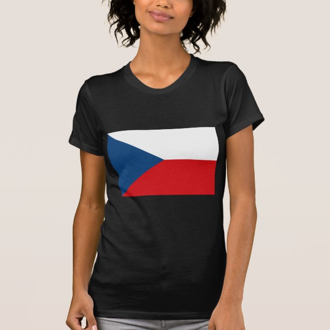 Czech Republic Flag T-Shirt (Front)