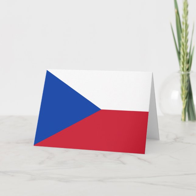 Czech Republic flag Thank You Card (Front)