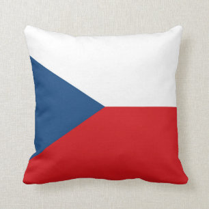 Czech Republic Flag Throw Pillow