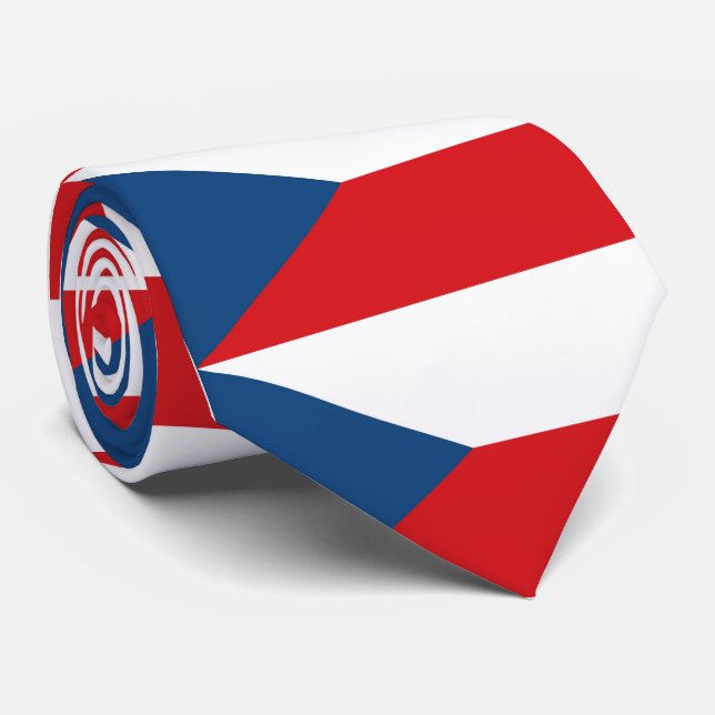 Czech Republic Flag Tie (Rolled)