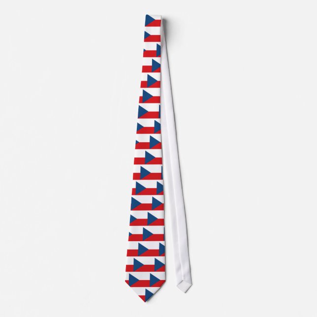 Czech Republic Flag Tie (Front)