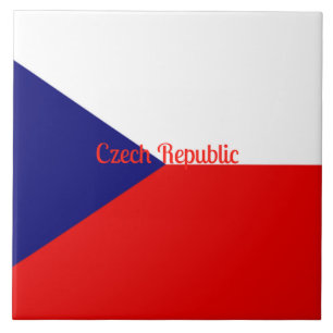 Czech Republic flag  Tile