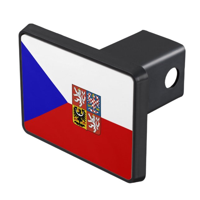 Czech Republic flag Trailer Hitch Cover (Top Right)