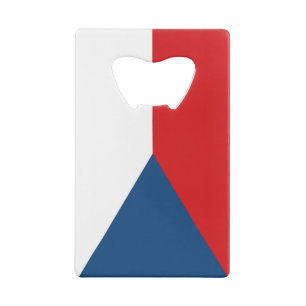 Czech Republic Flag Wallet Bottle Opener