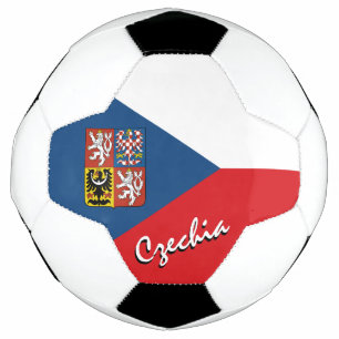 Czech Republic Football & Czech Flag / Sports Soccer Ball