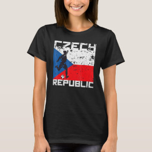 Czech Republic Football Soccer Fan Jersey Flag Cze T-Shirt