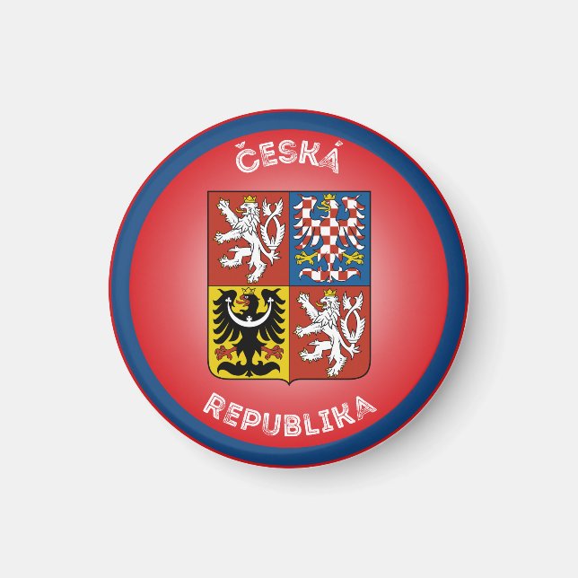 Czech Republic Heritage Emblem Magnet (Front)