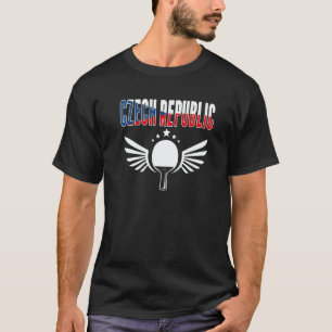 Czech Republic Ping Pong  Czech Table Tennis Suppo T-Shirt