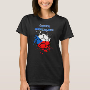 Czech Republic Soccer Czech Flag Football Fan Jers T-Shirt