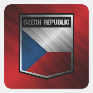 Czech Republic Square Sticker