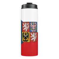 Czech Republic Travel Mug, patriotic Czech Flag
