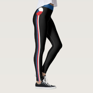 Czechia & Czech Flag fashion, Fitness, Sports Legg Leggings