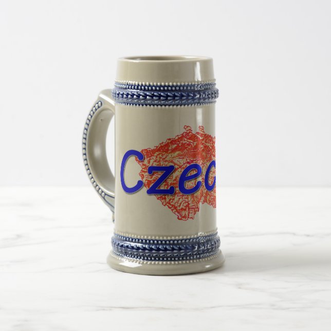 Czechia / Czech Republic Beer Stein (Front Left)