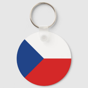 Czechia Fisheye Flag Keychain
